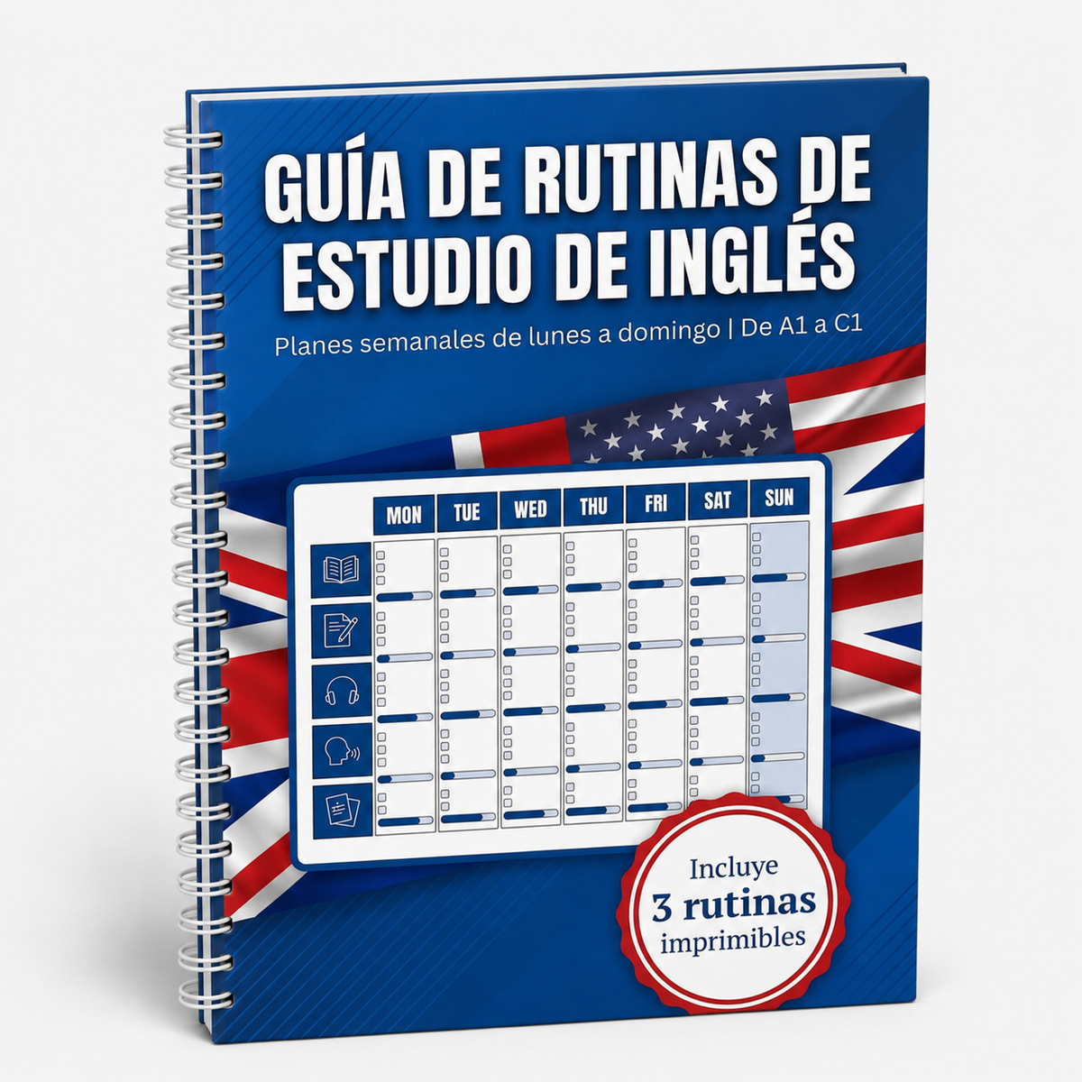Guia de rutinas de estudio de ingles A1-C1